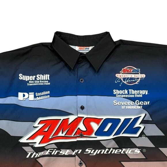 Official Amsoil Racing Team Button Down Shirt Men’s Sz XL - Picture 3 of 6